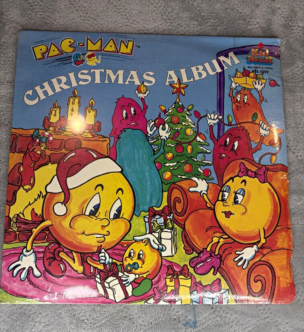 Vintage 1982 Pac-Man Christmas Album Vinyl LP Factory Sealed Kid Stuff KSS-5029